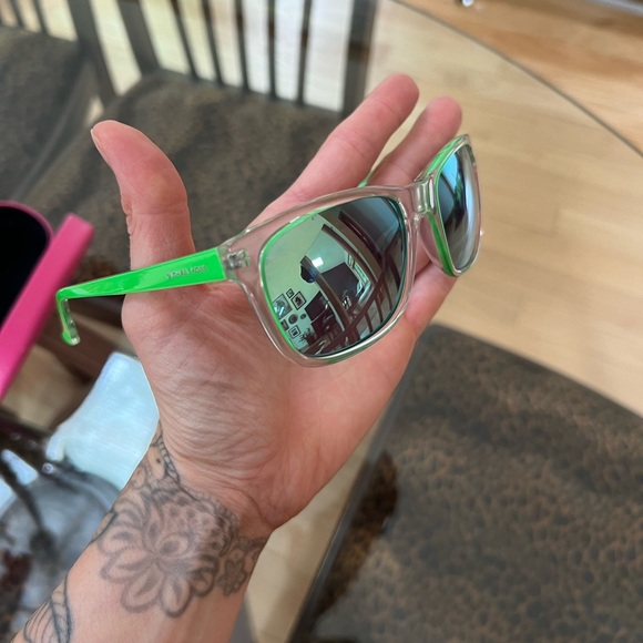 Michael Kors Clear Green Blue Iridescent Sunglasses - Picture 5 of 10